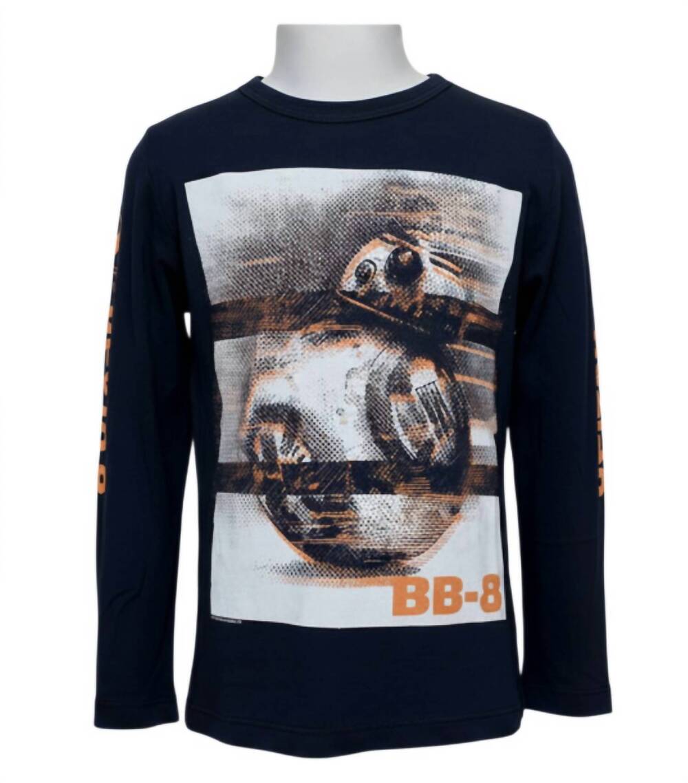 NEW JUNK FOOD kids the force awakens bb-8 t-shirt in blue